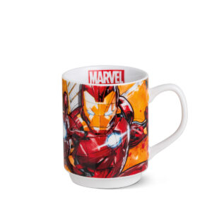 STACKABLE MUG IN TIN BOX ML.350  IRON MAN