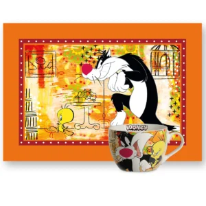 SET BREAKFAST CUP AND PLACEMAT SYLVESTER & TWEETY