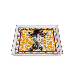 TRAY HUMAN ESSENCE CM. 19X19 GIRAFFE