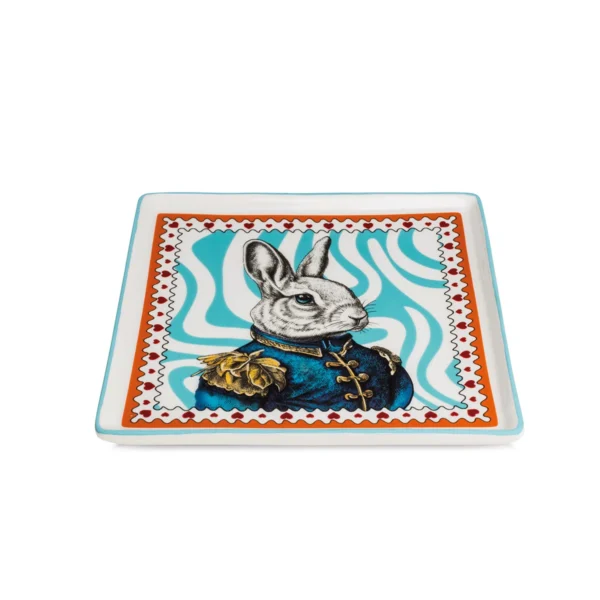 TRAY HUMAN ESSENCE CM.19X19 RABBIT