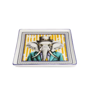 TRAY HUMAN ESSENCE CM.19X19 ELEPHANT