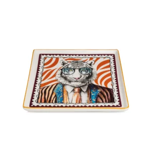 TRAY HUMAN ESSENCE CM.19X19 TIGER