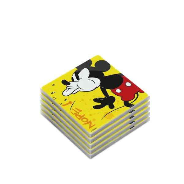 5 PC COASTER MICKEY MOUSE I AM YELLOW SET
