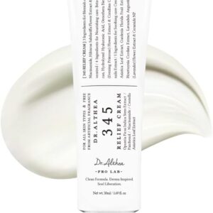 Dr.Althea 345 Relief Cream | Daily Face Moisturizer | Blemish Relief Care | Soothing Recovery & Moisture with Niacinamide, Panthenol | Korean Vegan Skincare for All Skin Types