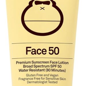 Sun Bum SPF 50 Clear Face Lotion, 88 ml, multi, 3 Fl Oz (Pack of 1)