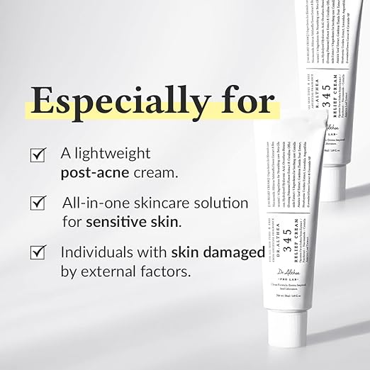 Dr.Althea 345 Relief Cream | Daily Face Moisturizer | Blemish Relief Care | Soothing Recovery & Moisture with Niacinamide, Panthenol | Korean Vegan Skincare for All Skin Types - Image 3