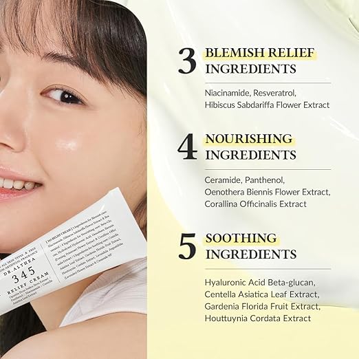Dr.Althea 345 Relief Cream | Daily Face Moisturizer | Blemish Relief Care | Soothing Recovery & Moisture with Niacinamide, Panthenol | Korean Vegan Skincare for All Skin Types - Image 6