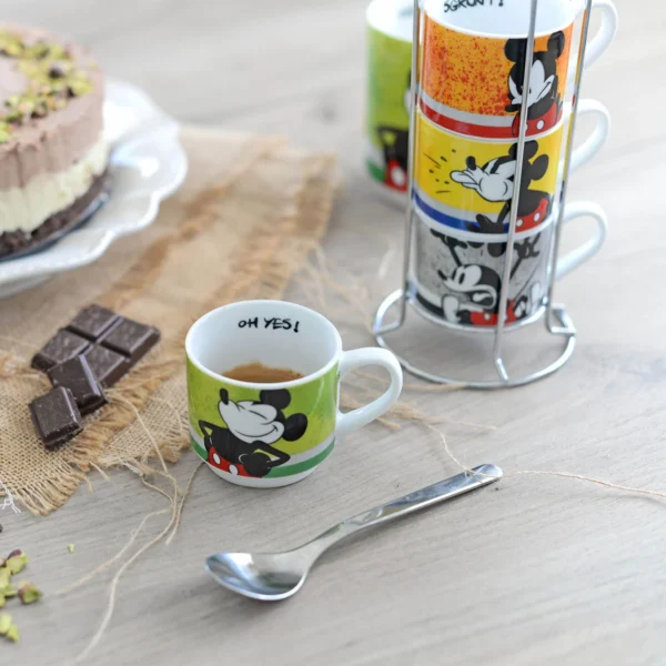 SET 4 STACKABLE COFFEE CUPS + METALRACK ML.80 - Image 2